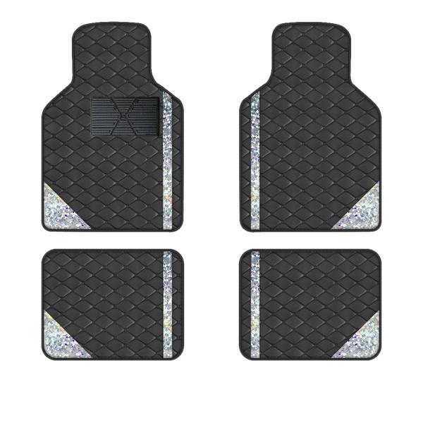 Floor Mats |  4Pcs Laser Leather Luxury Floor Mats Suitable For All Driving Vehicles Off Road Vehicles And Trucks Floor Mats Floor Mats