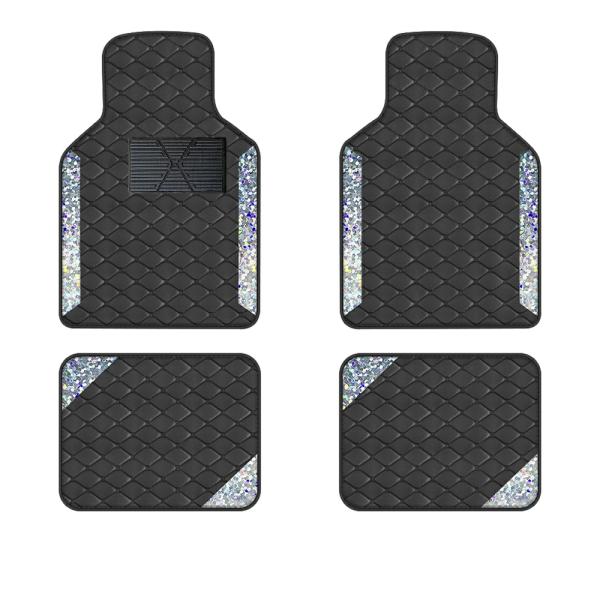 Floor Mats |  4Pcs Laser Leather Luxury Floor Mats Suitable For All Driving Vehicles Off Road Vehicles And Trucks Floor Mats Floor Mats