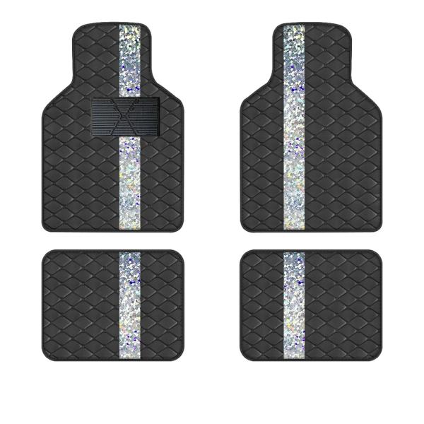 Floor Mats |  4Pcs Laser Leather Luxury Floor Mats Suitable For All Driving Vehicles Off Road Vehicles And Trucks Floor Mats Floor Mats