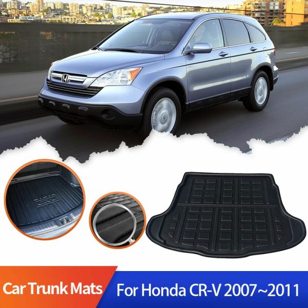 Floor Mats |  Car Trunk Mats For Honda Cr V Crv Re1 2007 2008 2009 2010 2011 Waterproof Floor Tray Mud Kick Protector Storage Carpet Cover Pad Floor Mats Floor Mats