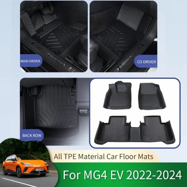 Floor Mats |  For Mg4 Ev Mulan Eh32 2023 2024 Full Surround Car Waterproof Non Slip Floor Mats Car Waterproof Protective Liner Foot Pad Carpet Floor Mats Floor Mats