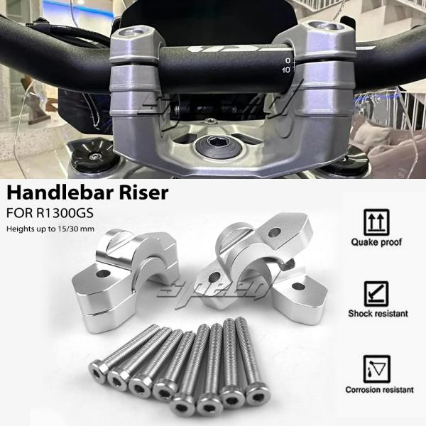 Handlebars |  Motorcycle Accessories For Bmw R 1300 Gs R1300Gs R1300Gs R1300 Gs 2023 2024 Handlebar Riser Bar Mount Handle Clamp Aluminum Kit Handlebars Handlebars