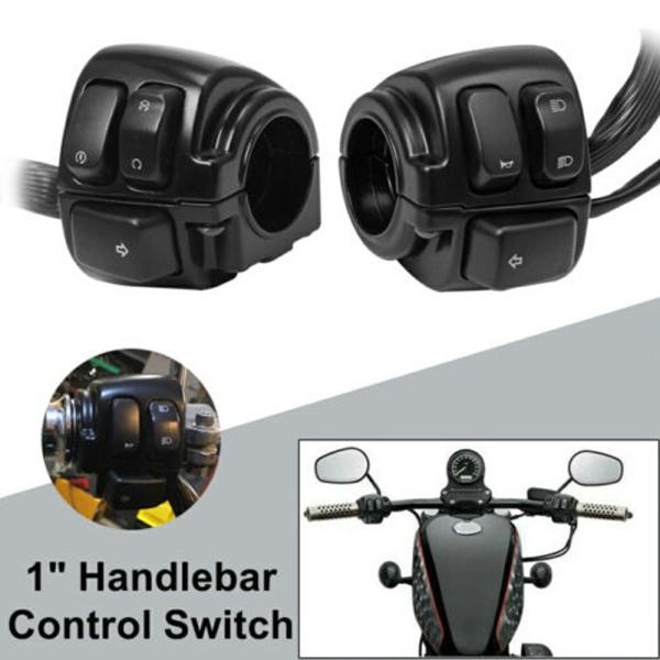 Handlebars |  Motorcycle Black 1" 25Mm Handlebar Turn Signal Control Switch For Harley Xl883 Sportster Dyna V Rod Softail 1996 2012 Handlebars Handlebars