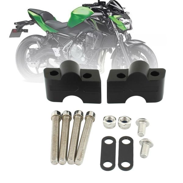 Handlebars |  Motorcycle Handlebar Risers Aluminum Alloy Accessories With Screws For Kawasaki Er 6N 2017 2023 Ninja650 Er6N Lightweight Handlebars Handlebars