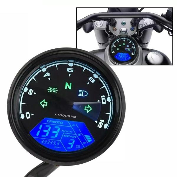 Instruments & Gauges |  12V Universal Motorcycle 12000Rmp Lcd Speedometer Tachometer 1 4 Cylinders Motorbike Gauge Motorcycle Digital Dash Instruments & Gauges Black