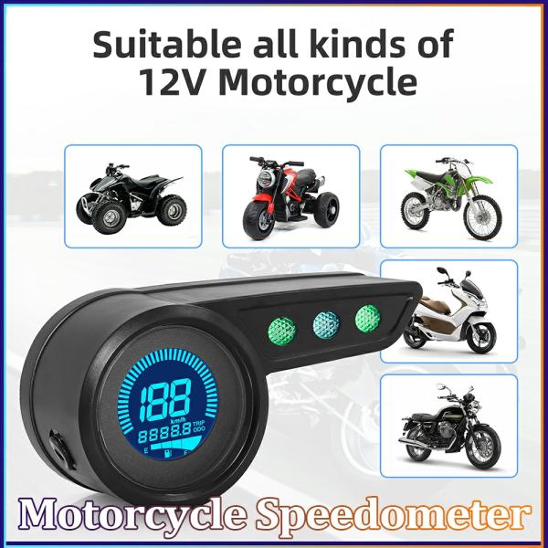 Instruments & Gauges |  7 Color Backlight Motorcycle Speedometer Digital Moto Gauge Multifunctional Instrument With Alarm Function For Honda For Yamah Instruments & Gauges Instruments & Gauges