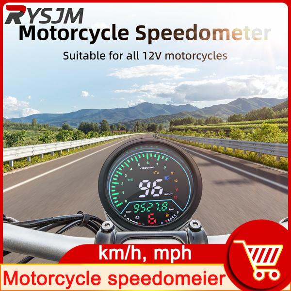 Instruments & Gauges |  Ad Waterproof Digital Motorcycle Speedometer Suitable For All 12V Motorcycles Speed Rpm Trip Odo Voltage Fuel Level Gauge Instruments & Gauges Instruments & Gauges