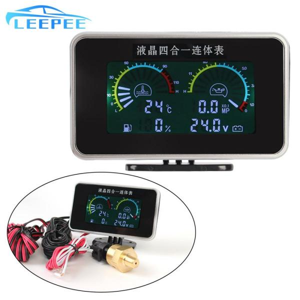 Instruments & Gauges |  Digital Display Sensor 4 In 1 Instrument Panel Voltmeter Water Temp Meter Car Accessories Lcd Car Digital Oil Pressure Gauge Instruments & Gauges Instruments & Gauges