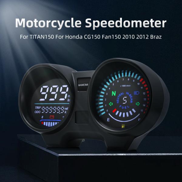 Instruments & Gauges |  Led Digital Dashboard Motorcycle 15000 Rpm Meter Speedometer Odo Trip Kmh Mph Fuel Level For Brazil Titan 150 Honda Cg150 Fan150 Instruments & Gauges Instruments & Gauges