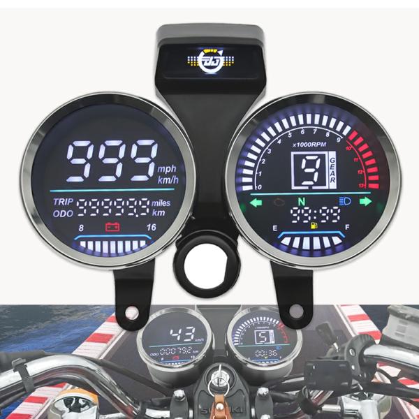 Instruments & Gauges |  Motorcycle Speedometer Tachometer For Suzuki Gn125 Gn 125 125Cc 150Cc Instrument Assembly Digital Odometer Dual Gauge Led Tachom Instruments & Gauges Instruments & Gauges