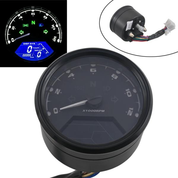 Instruments & Gauges |  Universal Lcd Digital Motorcycle Tachometer Speedometer Odometer Waterproof Gauge Multi-Function For Cafe Racer 2 Instruments & Gauges Instruments & Gauges