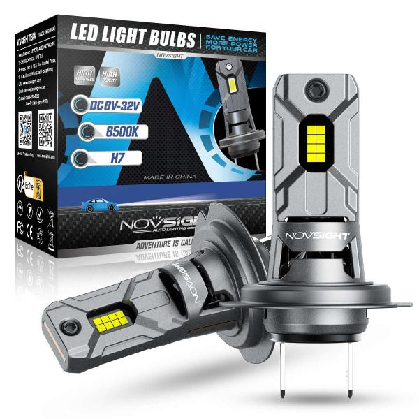 Lighting |  1 Pair 6500K Car Led Headlight Bulbs H7 6000Lm/Pair Led Headlamp Ip68 Waterproof For Car Lighting Modification Lighting Lighting