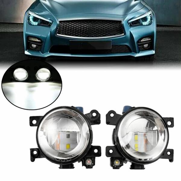 Lighting |  1 Pair Front Led Fog Lights For Infiniti Q50 2014 18 Qx60 Qx80 Q70/Q70L/Q70 2014 2018 Driving Drl Light 261504Ga0A 261554Ga0A Lighting Lighting