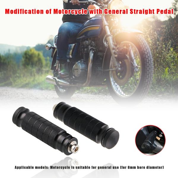 Pedals & Pegs |  1 Pair Cnc Motorcycle Rear Foot Rest Pegs Pedals M8 Footrests Footpegs Universal Motorcycle Parts Pedals & Pegs