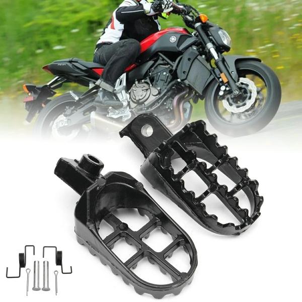 Pedals & Pegs |  2Pcs Black Foot Pegs Pit Dirt Bike Aluminium Alloy For Yamaha Pw50 Pw80 Tw200 For Honda Xr Crf Motorcycle Accessories Motorcycle Parts Pedals & Pegs