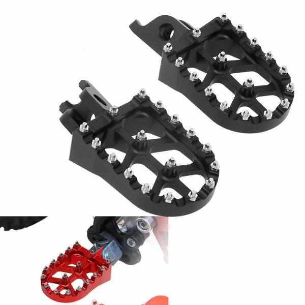 Pedals & Pegs |  Black Motorcycle Cnc Aluminum Footrest Footpegs Foot Pegs Pedals For Honda Cr125 Cr250 Crf150R Crf250R Crf250X Crf450R Crf450X Motorcycle Parts Pedals & Pegs