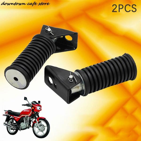 Pedals & Pegs |  Black Motorcycle Front Rear Footrests Motorcycle Foot Pegs For Gs125 Gn125 Motocross Motorcycle Accessories Footpeg Pedals Motorcycle Parts Pedals & Pegs