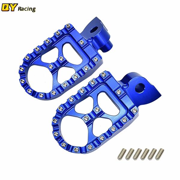 Pedals & Pegs |  Cnc Footpeg Foot Peg Pedals Rest For Yamaha Yz85 Yz125 Yz250 125X Yz250F Yzf Wrf 250 450 Yzf250 Wrf250 Wr450F 2005 2023 Motorcycle Parts Azul