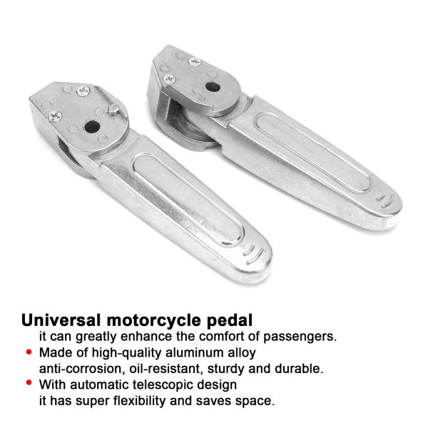 Pedals & Pegs |  Foot Pegs Pedal Automatic Retractable Aluminum Alloy Footrests Universal Motorcycle Parts Foot Replacement Motorcycle Pedal Motorcycle Parts Pedals & Pegs