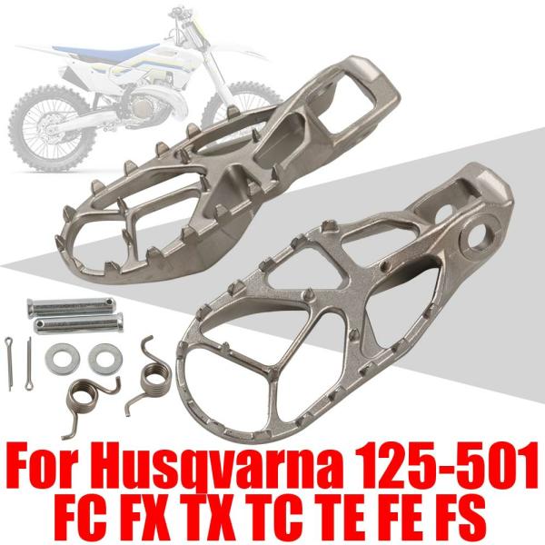 Pedals & Pegs |  Footpegs Footrest Foot Pegs Pedal Rest For Husqvarna Fe250 Fe350 Fe450 Te300 Te250 Te150 Tx300 Fc250 Fe501 2023 2024 Accessories Motorcycle Parts Pedals & Pegs