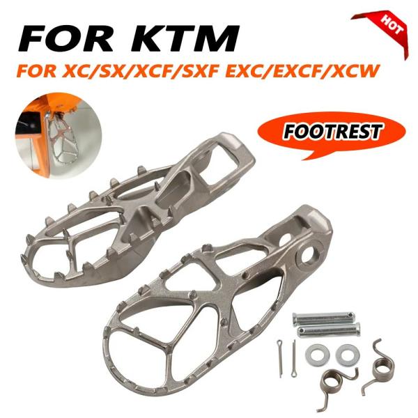 Pedals & Pegs |  For Ktm Xc Xcf Xcfw Sx Sxf Xcw Exc Exc F 125 150 250 300 450 Xwf 350 500 2024 Accessories Footpegs Footrest Foot Pegs Pedal Rest Motorcycle Parts Pedals & Pegs