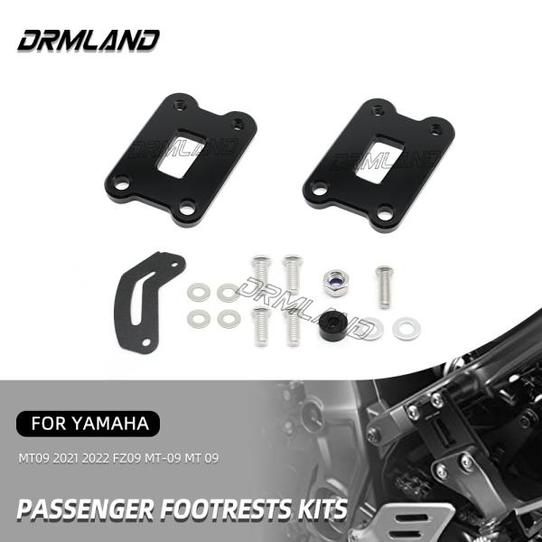 Pedals & Pegs |  For Yamaha Mt09 2021 2022 Fz09 Mt 09 Mt 09 Motorcycle Accessories Rear Pedal Lowering Kit Evo Passenger Footrests Supports Fits Motorcycle Parts Pedals & Pegs