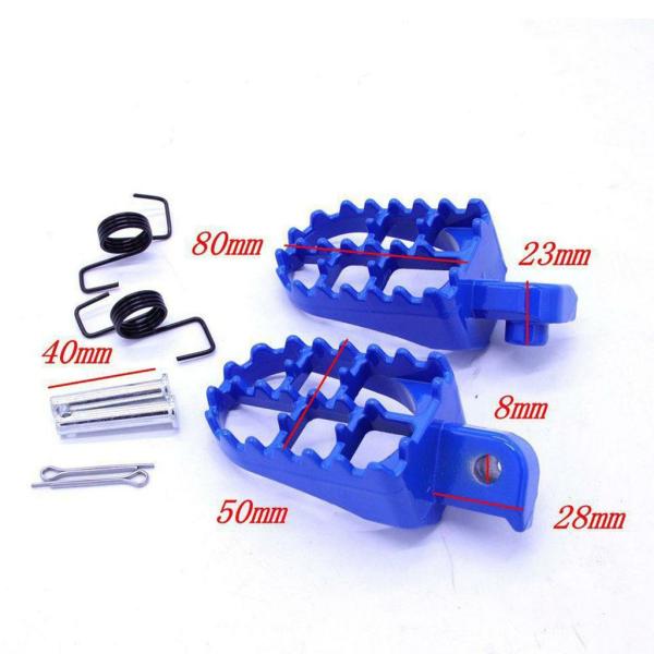 Pedals & Pegs |  Gazechimp New Motorcycle Foot Peg Rest Pedal Footpeg With Springs And Bolts For Motorcycle Parts Pedals & Pegs