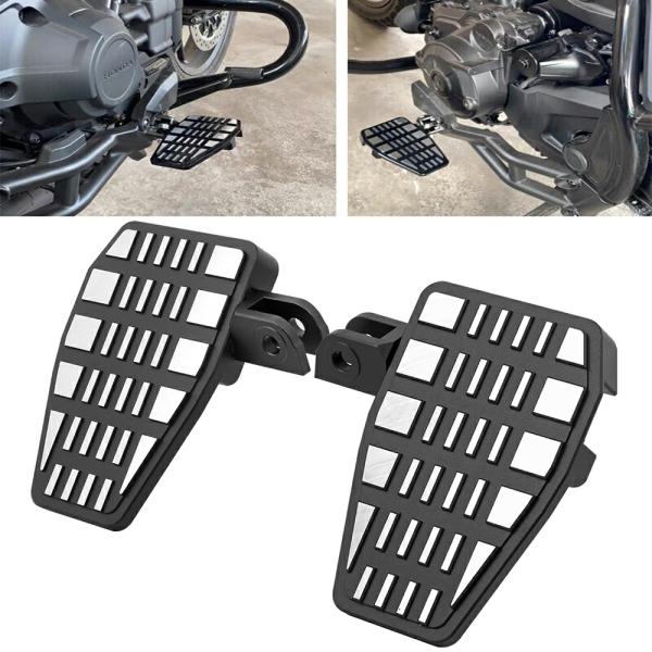 Pedals & Pegs |  Motorcycle Black Cnc Billet Aluminum Front Driver Footrests Foot Pegs Wide Pedals For Honda Rebel 1100 Cmx1100 2021 2023 Motorcycle Parts Pedals & Pegs