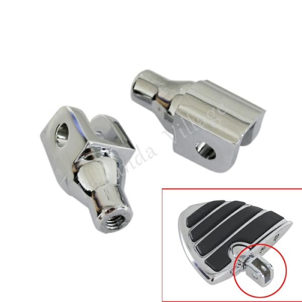 Pedals & Pegs |  Motorcycle Chrome Aluminum Foot Pegs Adapter For Honda Gl1800 Suzuki Boulevard M50 M90 Volusia 800 M109R Footrests Adjuster Motorcycle Parts Pedals & Pegs