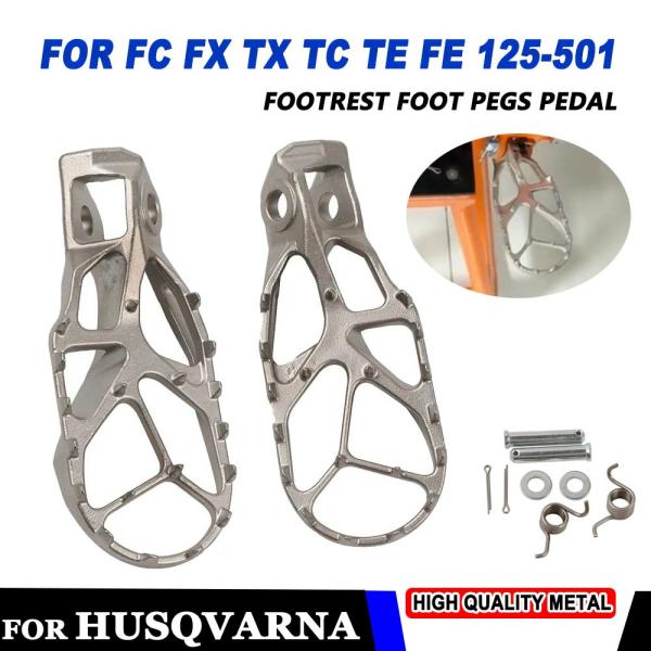 Pedals & Pegs |  Rest Footpegs For Husqvarna Fc Fx Tx Tc 125 150 250 Te Fe 300 350 Fs 450 501 501S 2023 2024 Accessories Footrest Foot Pegs Pedal Motorcycle Parts Pedals & Pegs