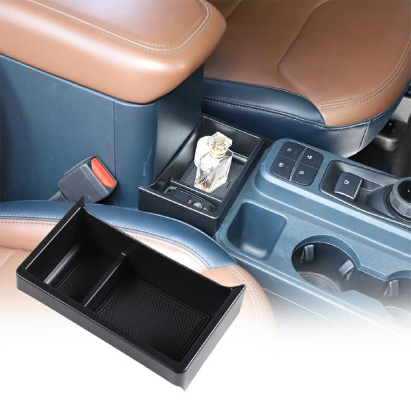 Stowing Tidying |  Abs Car Centre Console Cup Holder Gear Shift Storage Box Organizer Tray For Ford Maverick 2022 2024 Stowing Tidying Accessories Interior Accessories Black