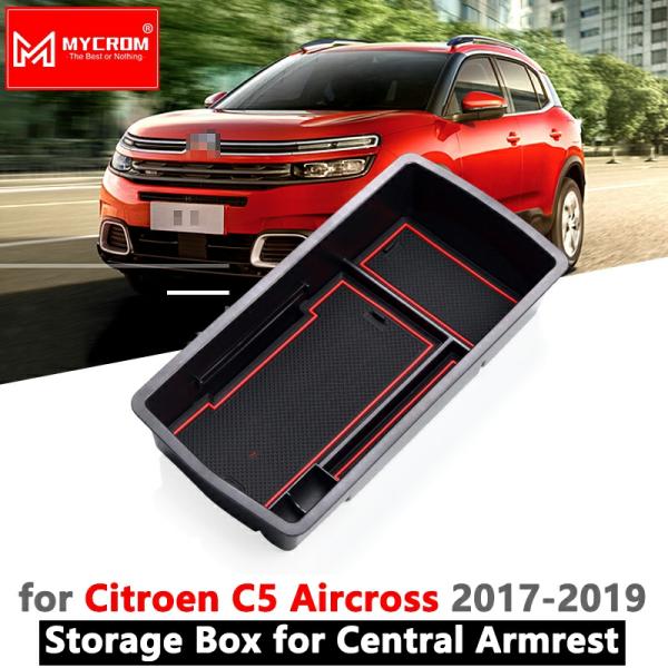 Stowing Tidying |  Armrest Box Storage For Citroen C5 Aircross 2017 2018 2019 Stowing Tidying Car Organizer Internal Accessories C5-Aircross Interior Accessories Stowing Tidying