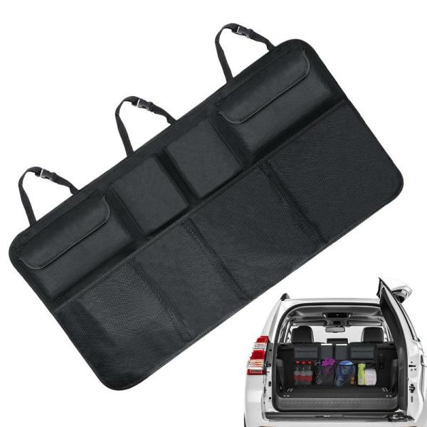 Stowing Tidying |  Car Back Seat Trunk Organizer Adjustable Storage Bag Large Capacity Multiues Tools Stowing Tidying Travel Bag Car Accessories Interior Accessories Stowing Tidying