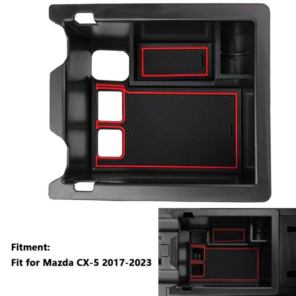 Stowing Tidying |  Center Console Armrest Box Storage For Mazda Cx 5 2017 2023 Cx5 Abs Interior Accessories Box Stowing Tidying Container Box Interior Accessories Stowing Tidying