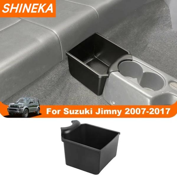 Stowing Tidying |  Shineka Abs Car Central Control Rear Storage Box Organizer Tray For Suzuki Jimny 2007 2017 Interior Stowing Tidying Accessories Interior Accessories Black