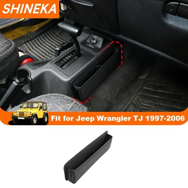 Stowing Tidying |  Shineka Car Interior Gear Shift Storage Box Organizer For Jeep Wrangler Tj 1997 1998 1999 2000 2006 Stowing Tidying Accessories Interior Accessories Preto