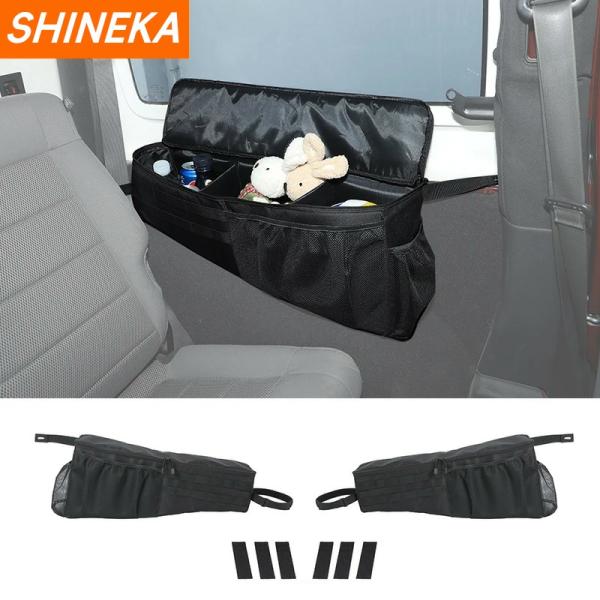 Stowing Tidying |  Shineka Stowing Tidying For Jeep Wrangler Jk 2007 2008 2009 2010 2017 Car Trunk Side Storage Bag Organizer 2 Doors Accessories Interior Accessories Black