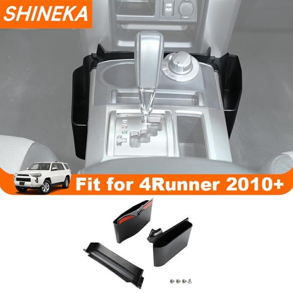 Stowing Tidying |  Shineka Stowing Tidying Gear Shift Storage Box Phone Holder Organizer Tray For 4Runner 2010 2023 Up Car Interior Accessories Interior Accessories Preto