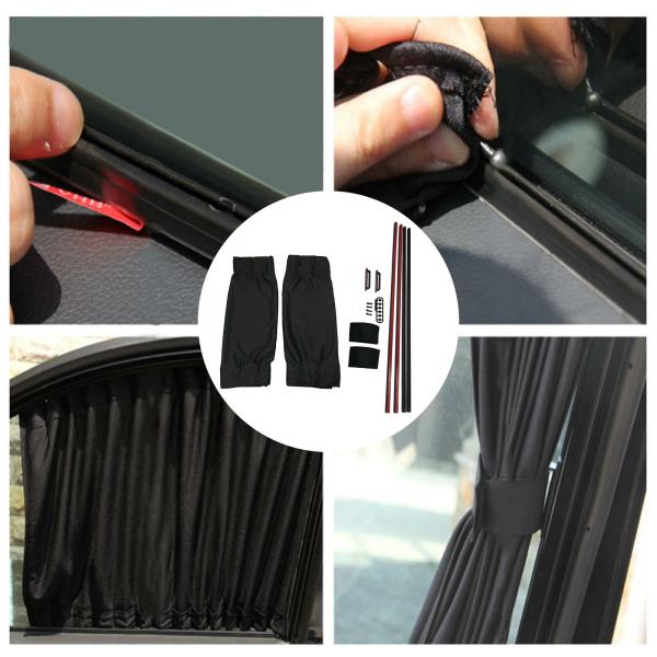 Sunshades |  Cotton Car Window Curtains Black Vehicles Sun Shade Sunshade Accessories Exterior Accessories Sunshades