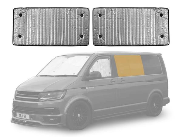 Sunshades |  Fits For Vw T5 Transporter 10 15 Internal Thermal Window Blinds Side Middle 2Pc Set Exterior Accessories Sunshades