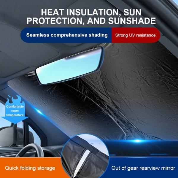 Sunshades |  Front Window Protection Parasol Foldable Car Windshield Sun Blocker Anti Infrared Front Window Parasol Coche For Auto Suv Truck Exterior Accessories Sunshades