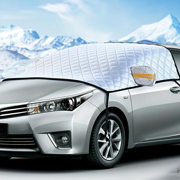 Sunshades |  Summer And Winter Dual Purpose Car Sunshade, Car Interior Sunscreen, Winter Large Snow Shield, Snow Cover, Car Protection Exterior Accessories Prateado