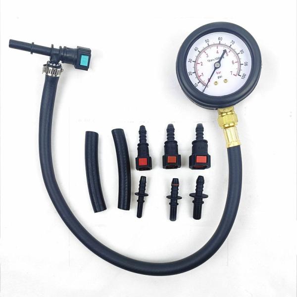 Instruments & Gauges |  New Car Fuel Pressure Gauge Car Gasoline Injection Tester Meter With 6.3 7.89 9.49 Connector Fast Connetion Instruments & Gauges Instruments & Gauges