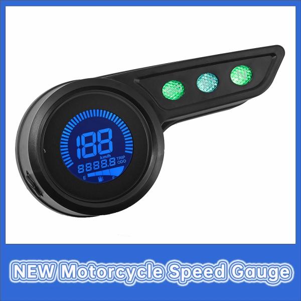 Instruments & Gauges |  Universal Motorcycle Speedometer 7 Colors Km/H Mph Fuel Level Gauge With Alarm Function Dashboard Instrument For Yamah For Honda Instruments & Gauges Instruments & Gauges