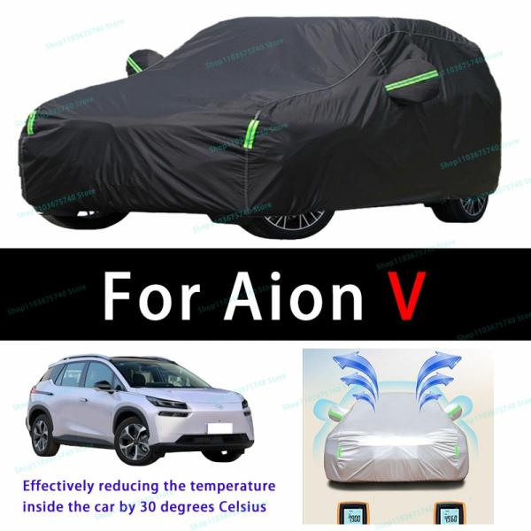 Car Covers |  For Aion V Outdoor Sun Protection Uv Cooling And Exposure To Sunlight Dustproof And Rainproof Car Covers Car Covers