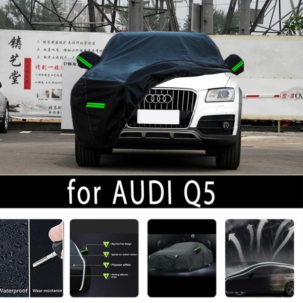 Car Covers |  For Audi Q5 Outdoor Protection Full Car Covers Snow Cover Sunshade Waterproof Dustproof Exterior Car Accessories Car Covers Car Covers