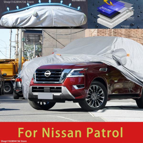 Car Covers |  For Nissan Patrol Outdoor Protection Full Car Cover Snow Covers Sunshade Waterproof Dustproof Exterior Car Accessories Car Covers Car Covers