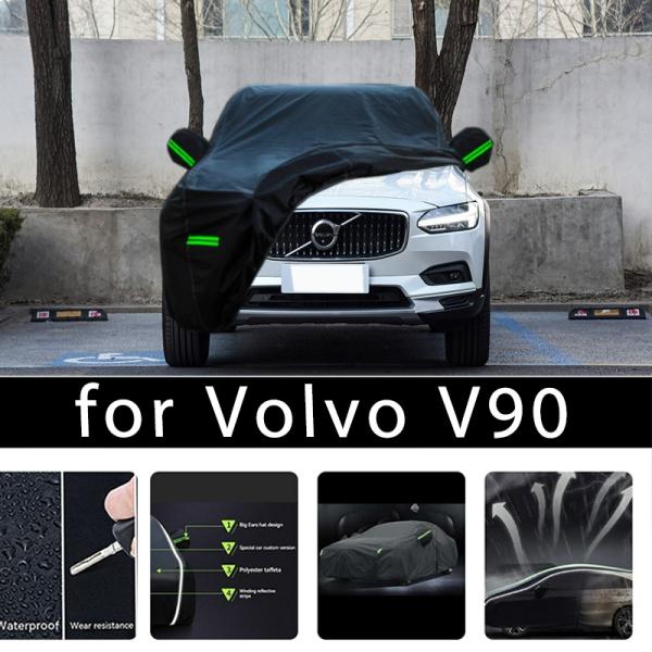 Car Covers |  For Volvo V90 Outdoor Protection Full Car Covers Snow Cover Sunshade Waterproof Dustproof Exterior Car Accessories Car Covers Car Covers