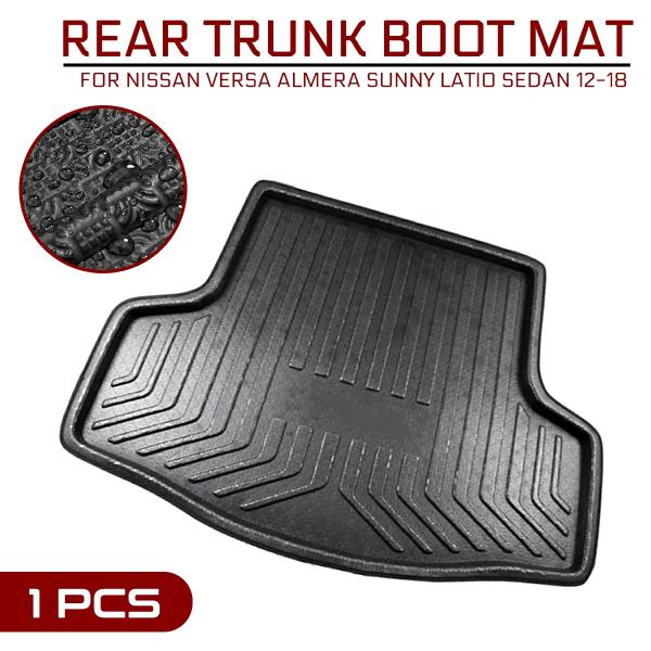 Floor Mats |  For Nissan Versa Almera Sunny Latio Sedan 2012-2018 Car Floor Mat Carpet Rear Trunk Anti-Mud Cover Floor Mats Floor Mats