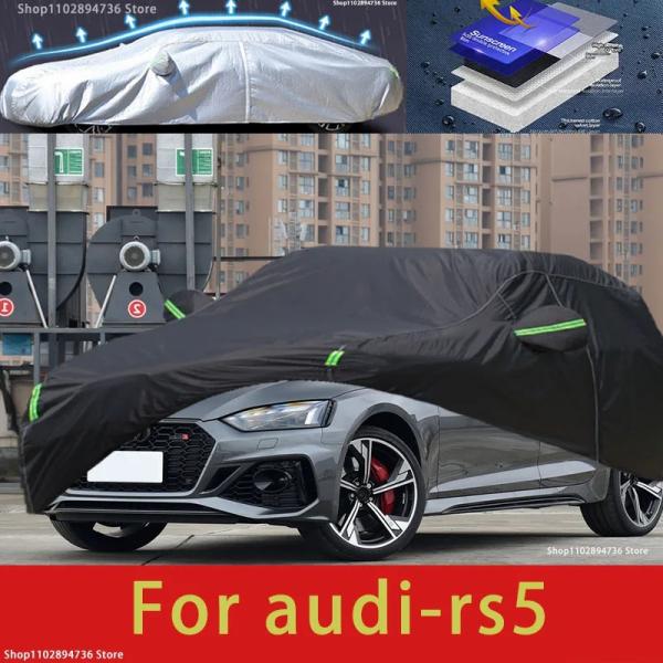 Car Covers |  For Audi Rs5 Fit Outdoor Protection Full Car Covers Snow Cover Sunshade Waterproof Dustproof Exterior Black Car Cover Car Covers Car Covers